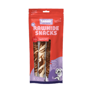 Braaaf Rawhide Twister Rund & Vis (3 st.) - 21 cm