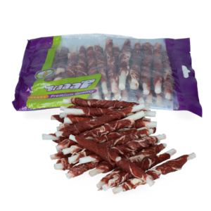 Braaaf Rawhide Roll Sticks Rund & Vis - 25 st.