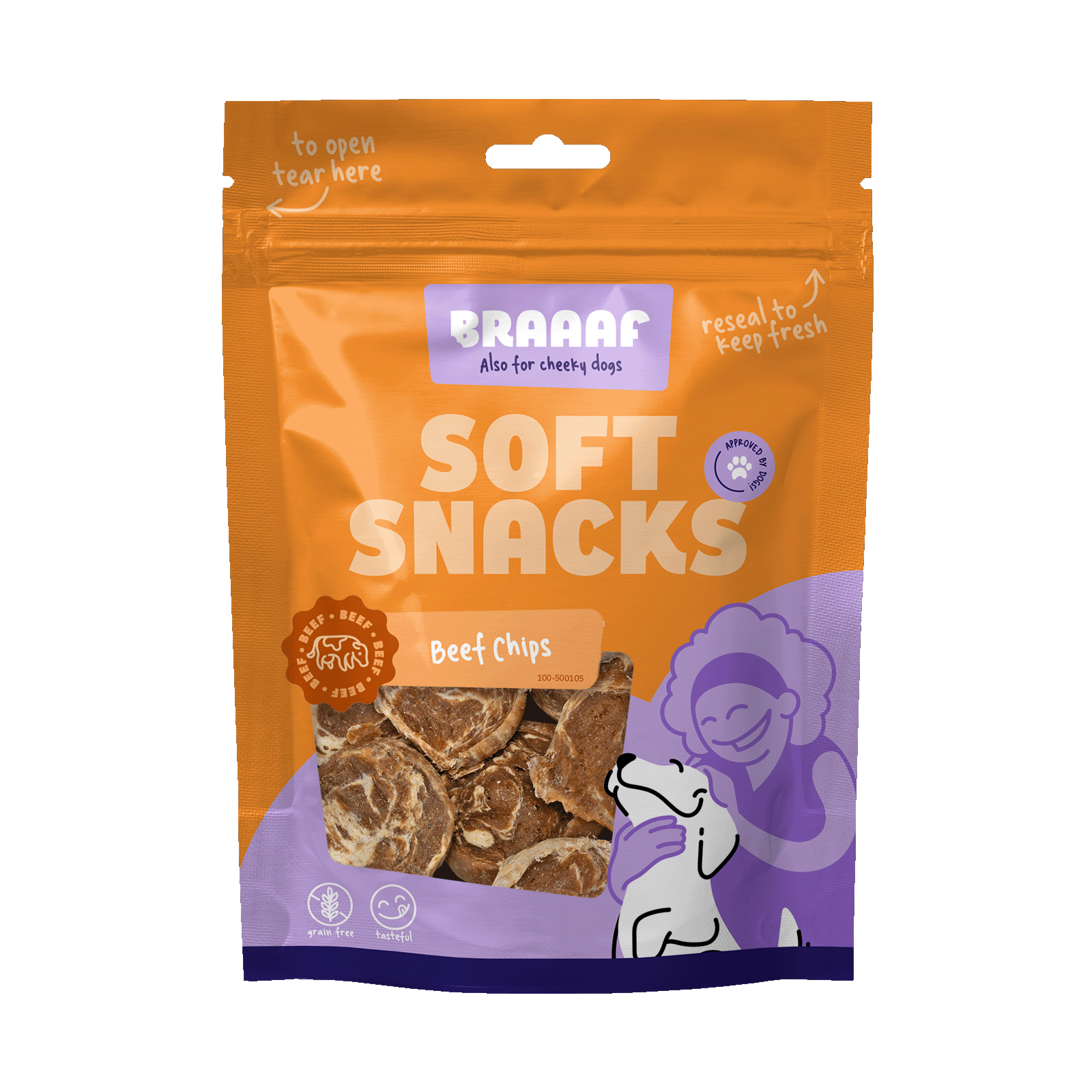Braaaf Soft Snack Chips - Rund & Vis