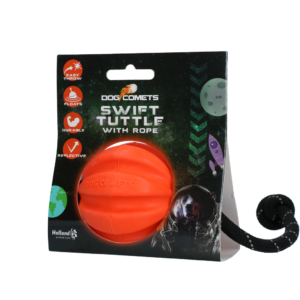 Dog Comets Swift Tuttle Met Touw Oranje