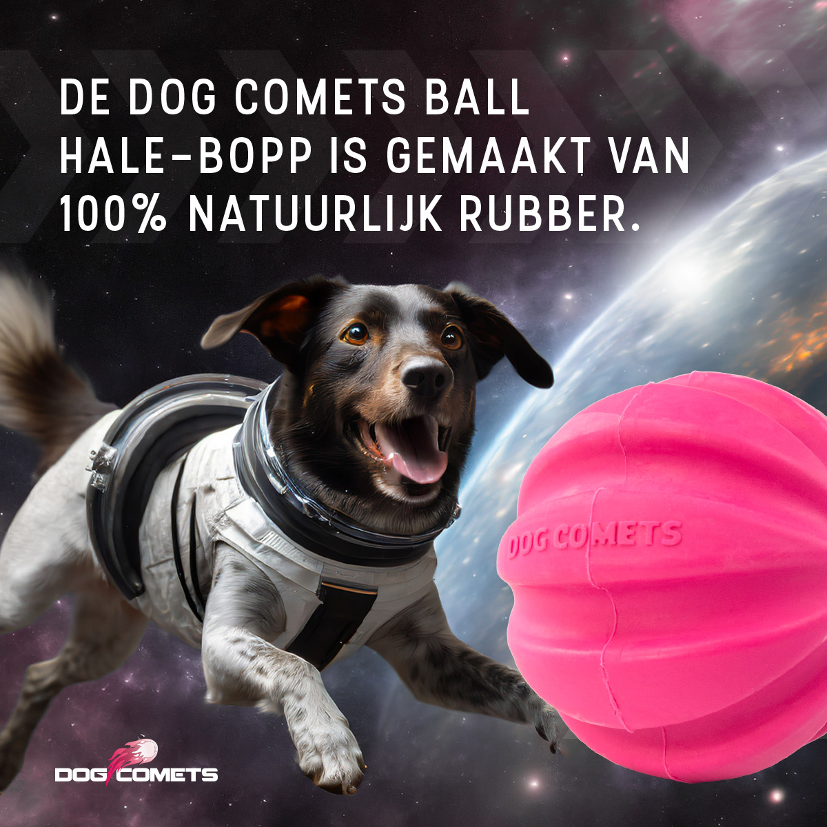 Dog Comets Halley Met Touw Roze - Afbeelding 3