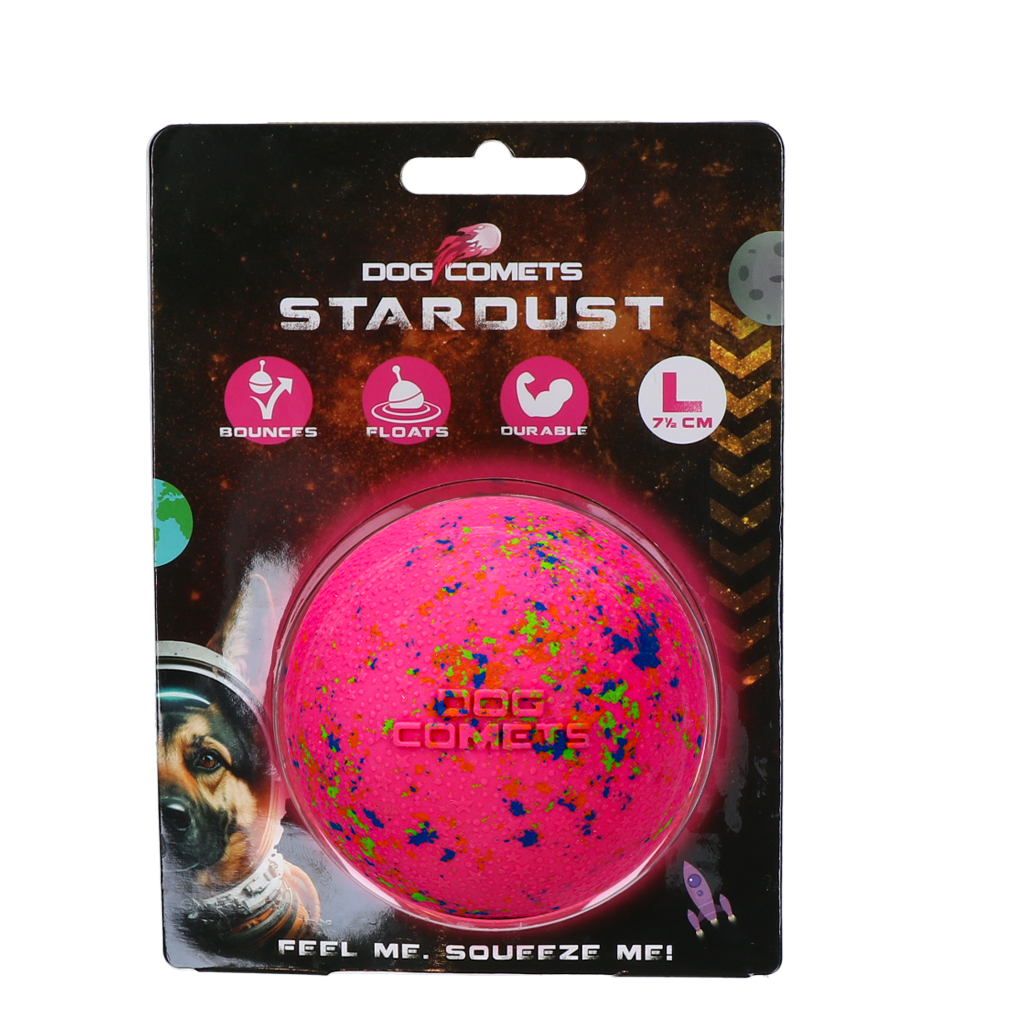 Dog Comets Stardust Roze L