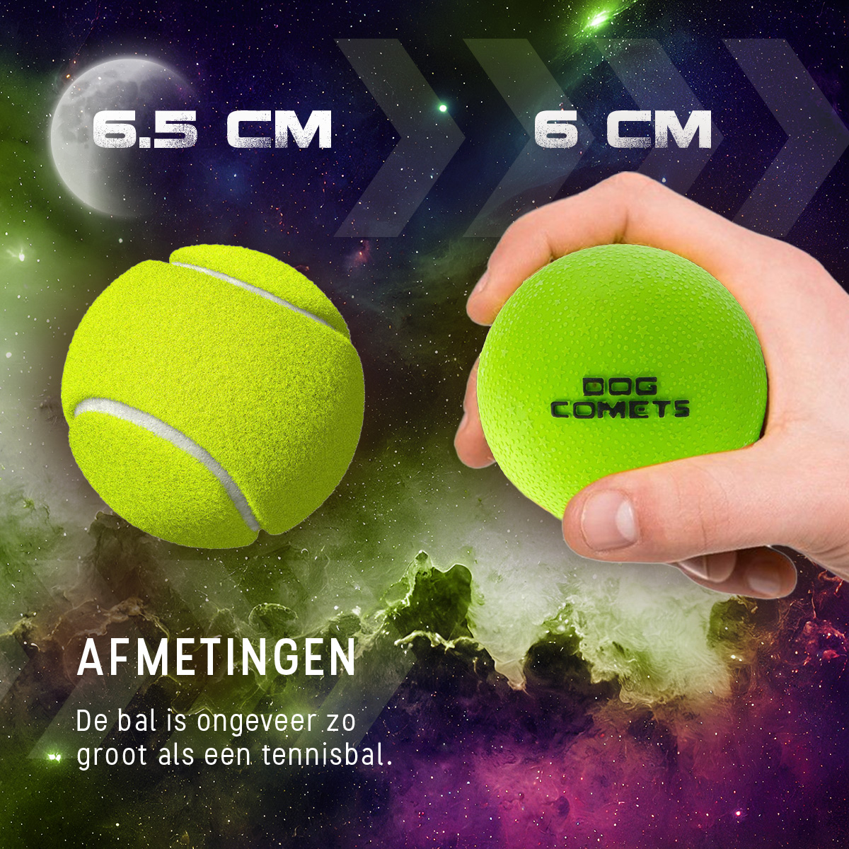 Dog Comets Stardust Groen M - Afbeelding 6