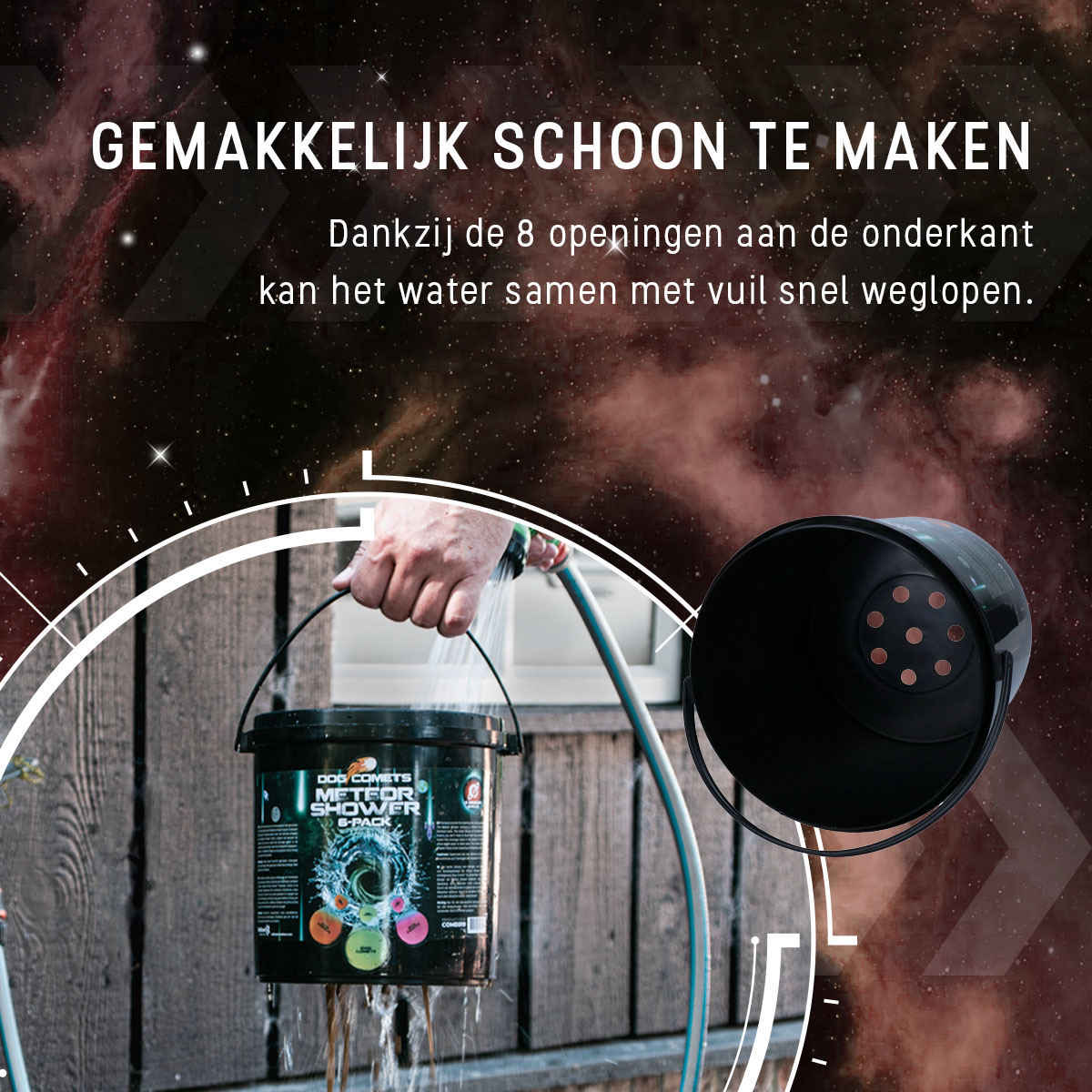 Dog Comets Meteor Shower (Emmer met 6 M Stardust ballen) - Afbeelding 4