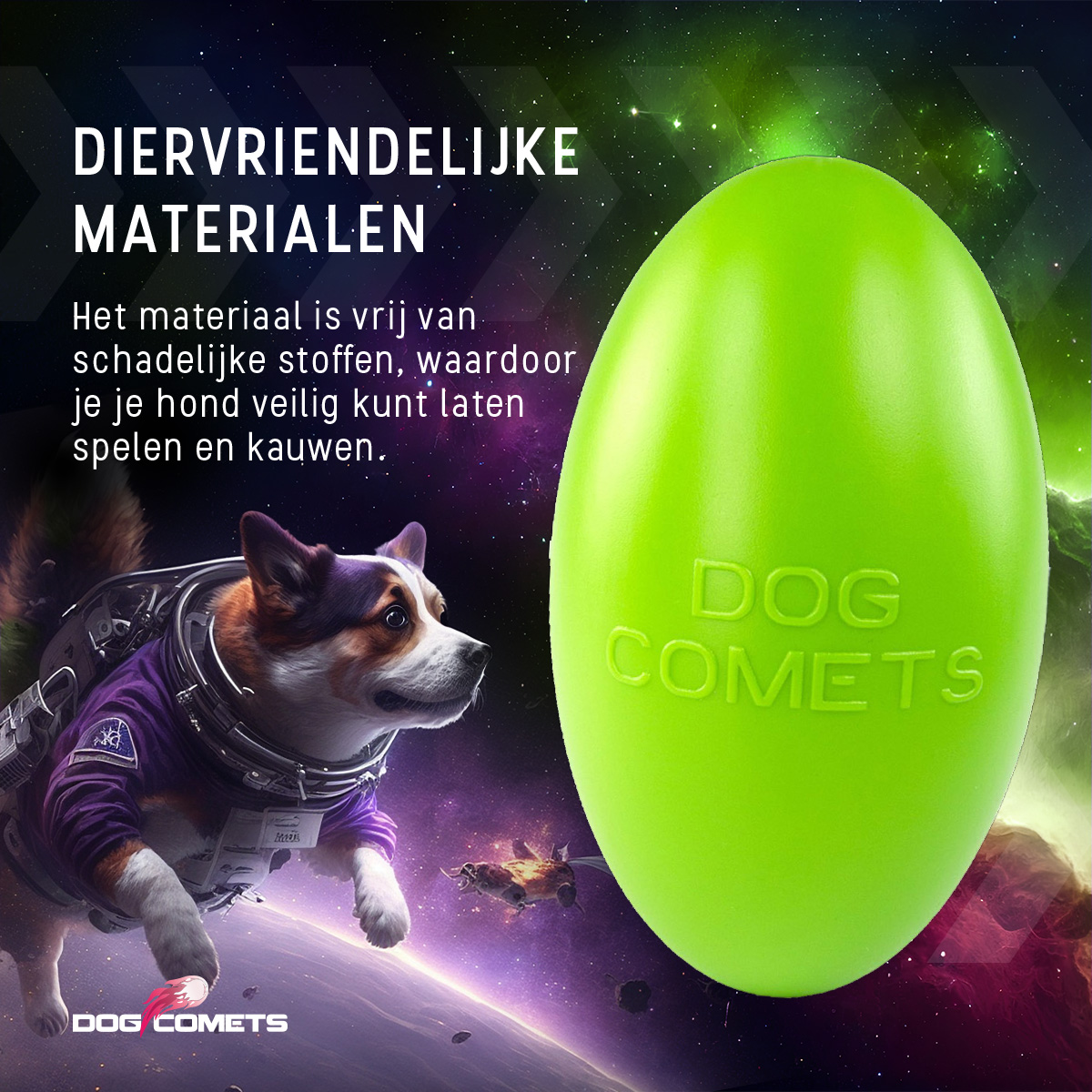 Dog Comets Pan-Stars Groen M - Afbeelding 4