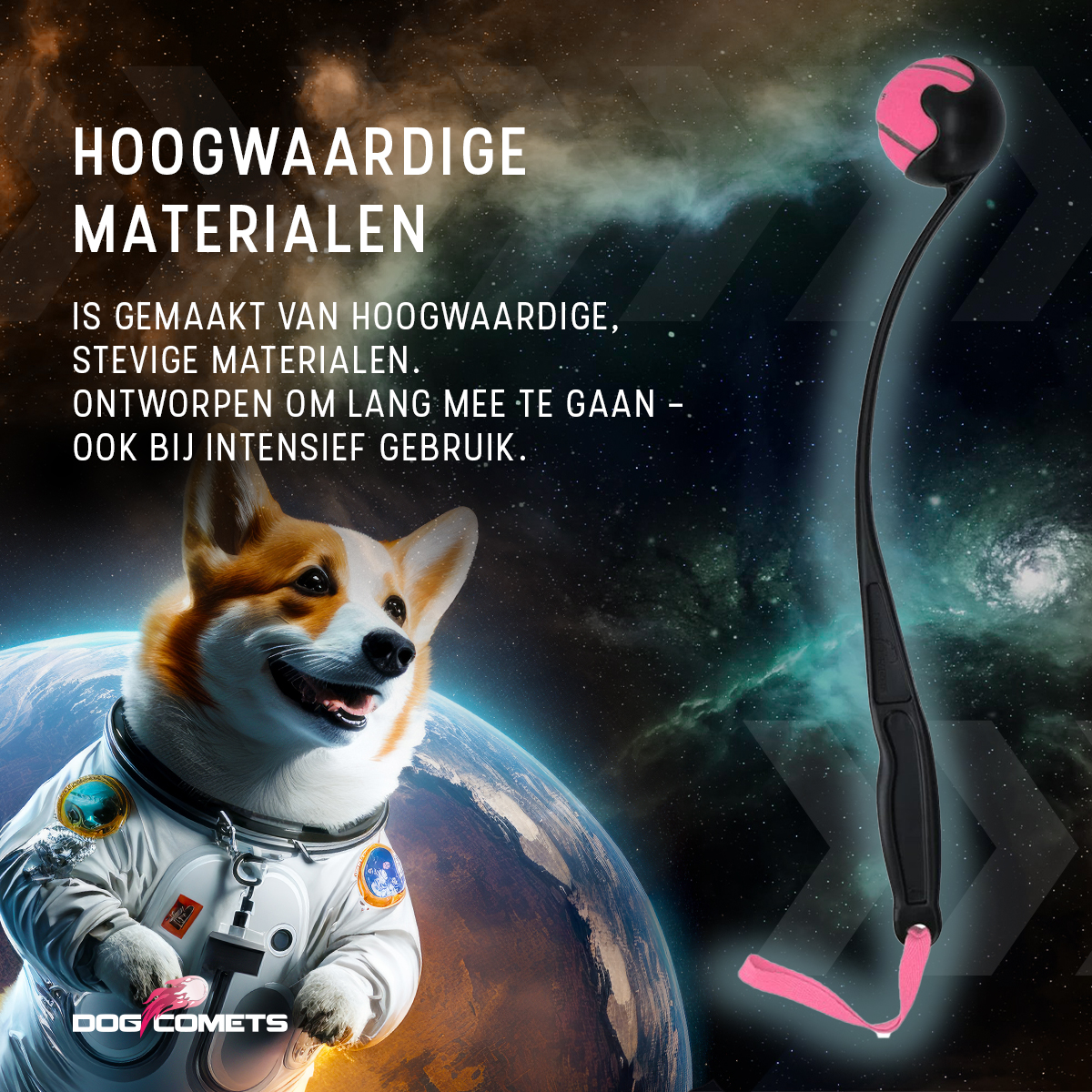 Dog Comets Launcher (Werpstok) Roze M - Afbeelding 6