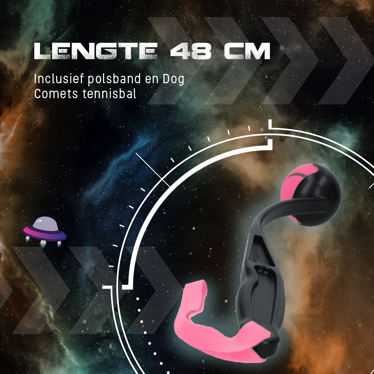 Dog Comets Launcher (Werpstok) Roze M - Afbeelding 5