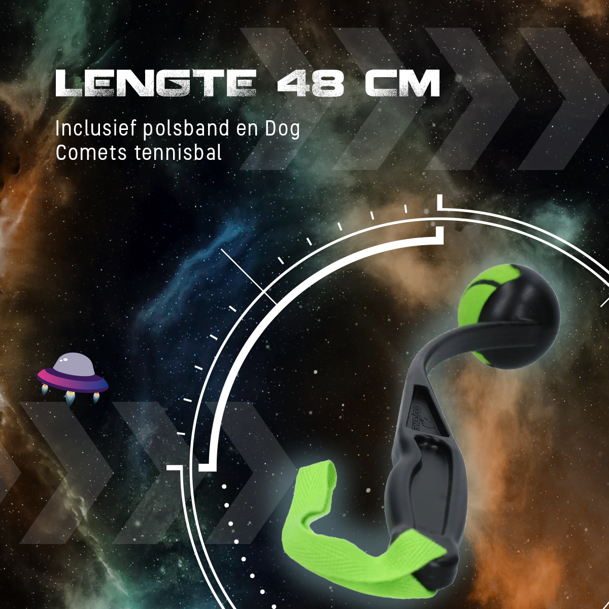 Dog Comets Launcher (Werpstok) Groen M - Afbeelding 5