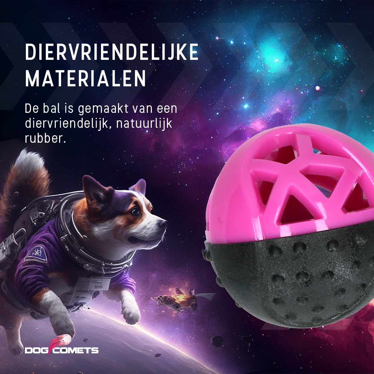 Dog Comets Moonstone Traktatiebal Roze - Afbeelding 6