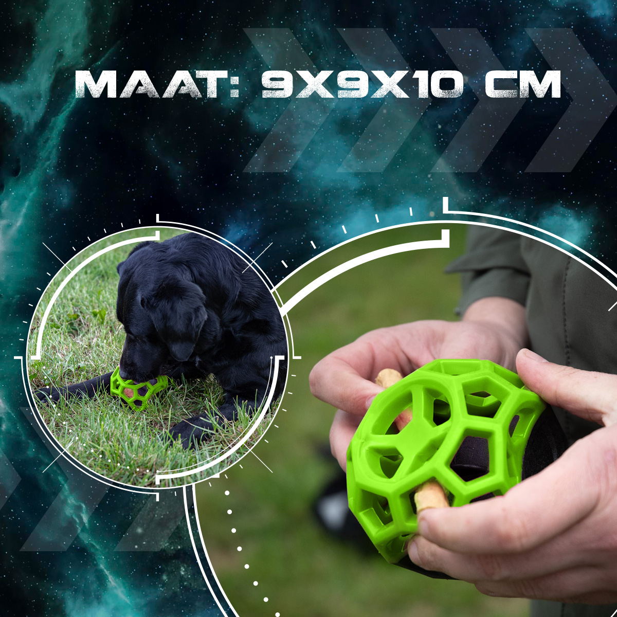Dog Comets Moonstone Traktatiekubus Groen - Afbeelding 5