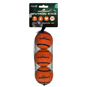 Dog Comets Tennisbal Met Pieper Neutron Star M Oranje (3-pack)