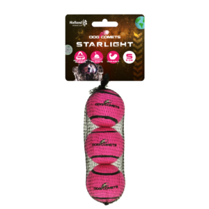 Dog Comets Tennisbal Starlight S Roze (3-pack)