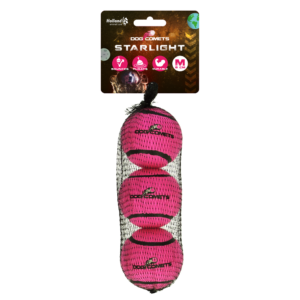 Dog Comets Tennisbal Starlight M Roze (3-pack)