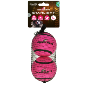 Dog Comets Tennisbal Starlight L Roze (2-pack)