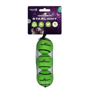 Dog Comets Tennisbal Starlight S Groen (3-pack)