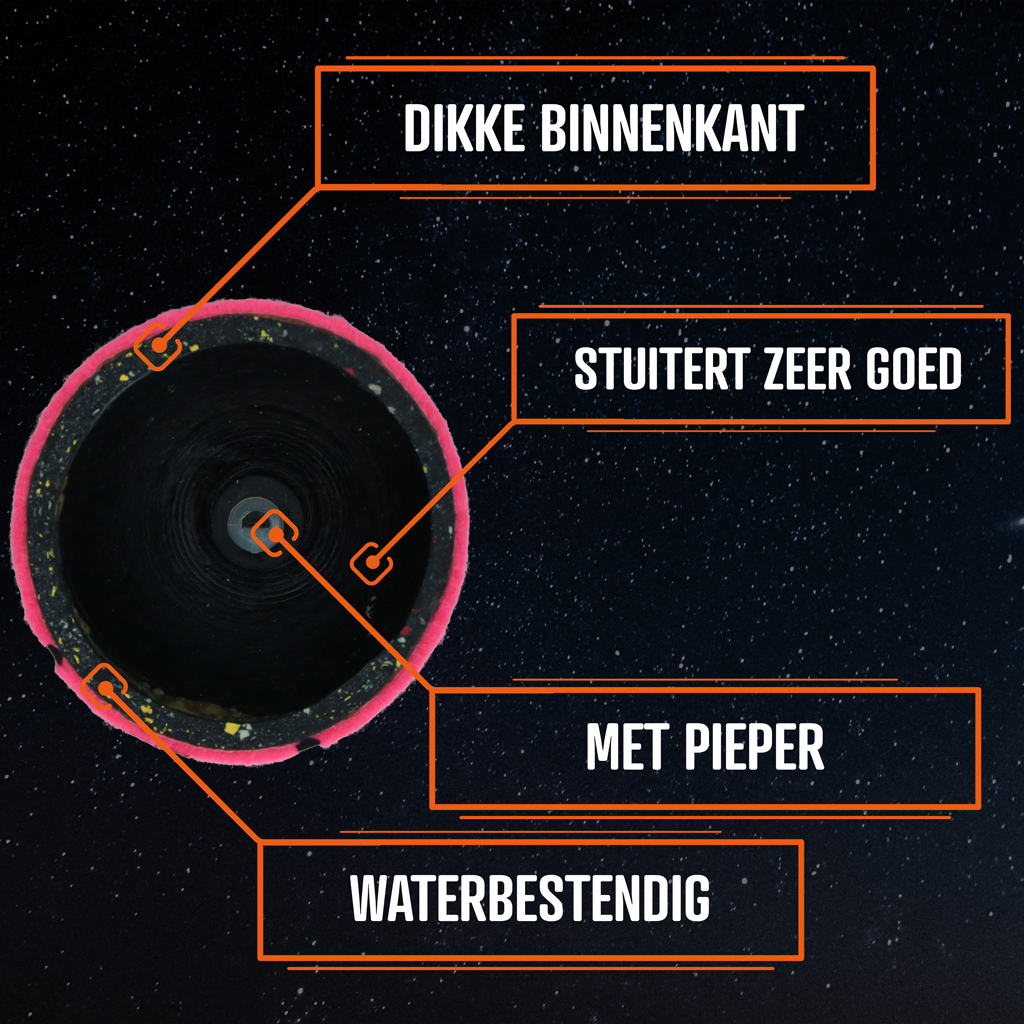 Dog Comets Tennisbal Met Pieper Neutron Star M Oranje (3-pack) - Afbeelding 5