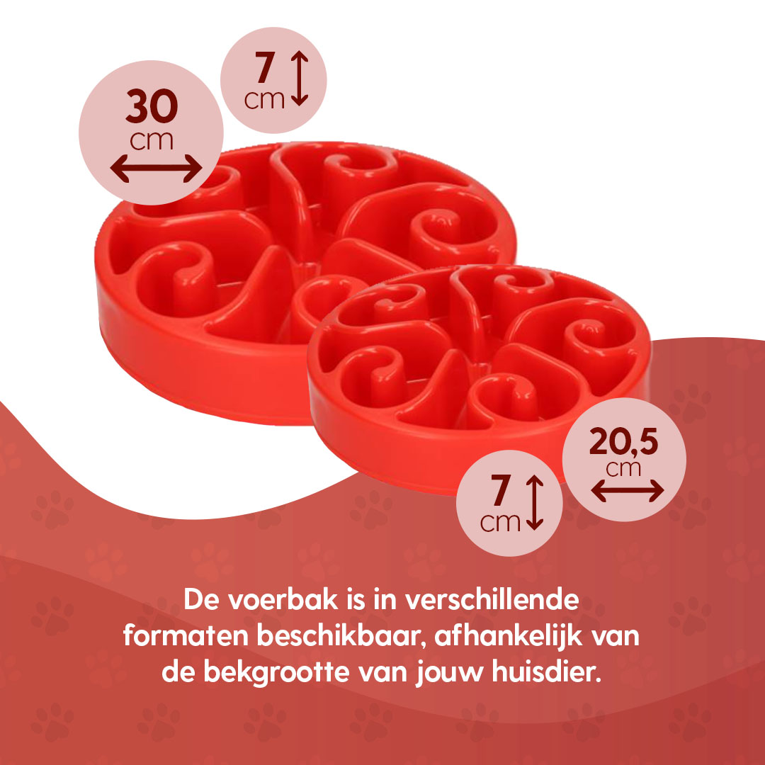 Eat Slow Live Longer Original Rood L - Afbeelding 6