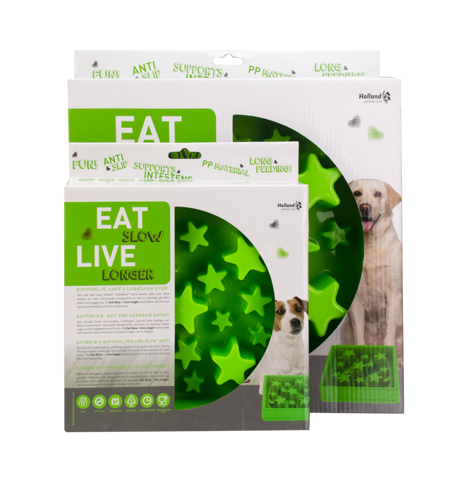 Eat Slow Live Longer Star Groen L - Afbeelding 2