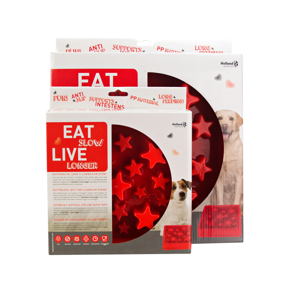 Eat Slow Live Longer Star Rood S - Afbeelding 2