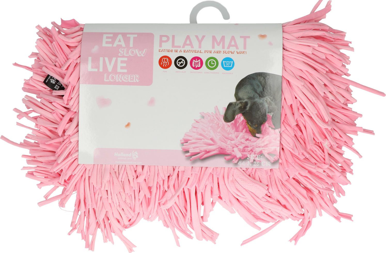 Eat Slow Live Longer Play Mat Roze - Afbeelding 2