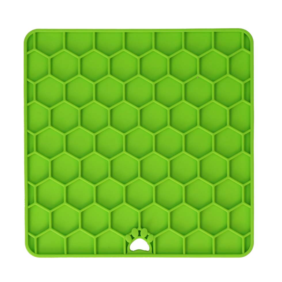 Eat Slow Live Longer Lick Mat Honeycomb Groen - Afbeelding 3