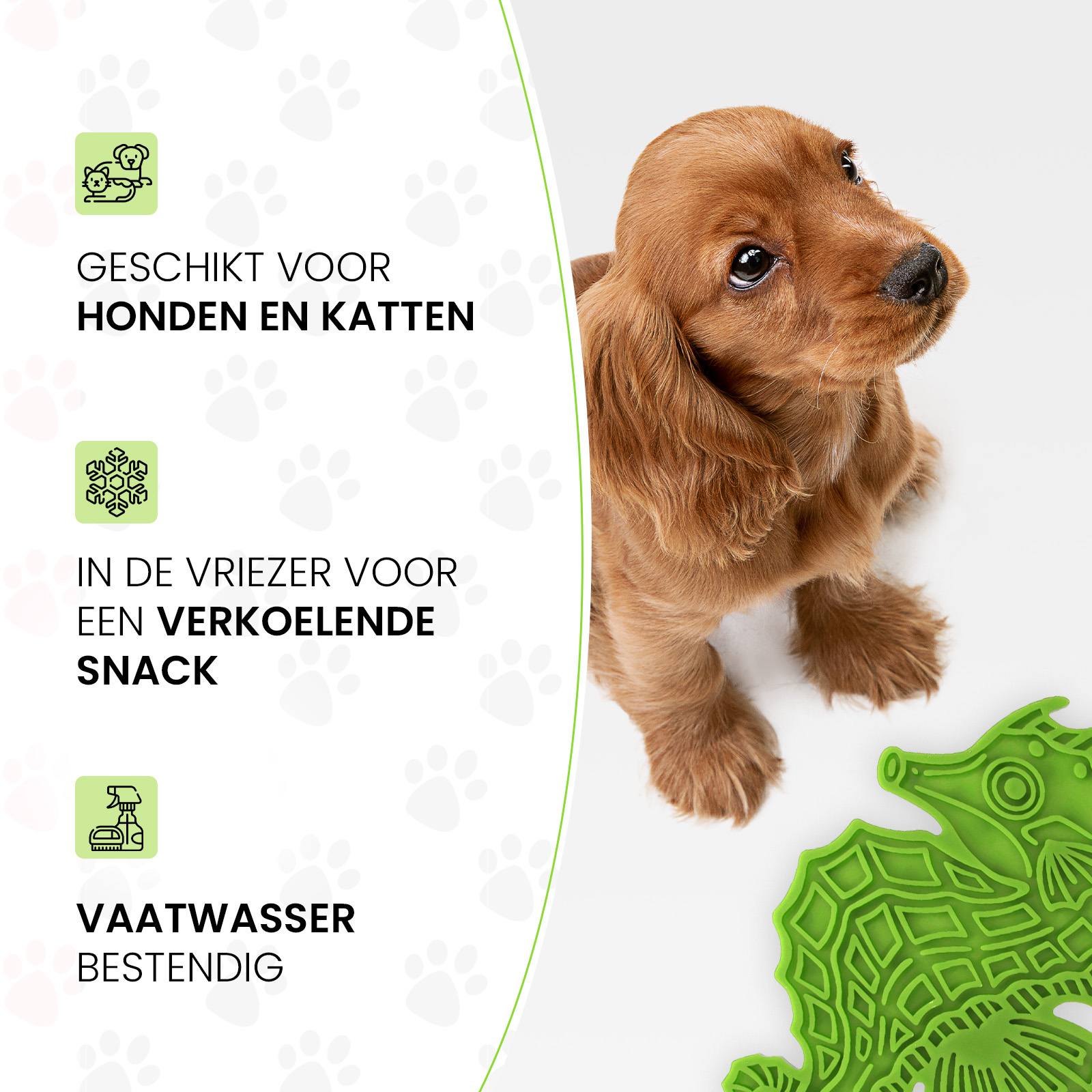 Eat Slow Live Longer Lick Mat Seahorse Groen - Afbeelding 6