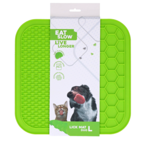 Eat Slow Live Longer Lick Mat Duo L Groen