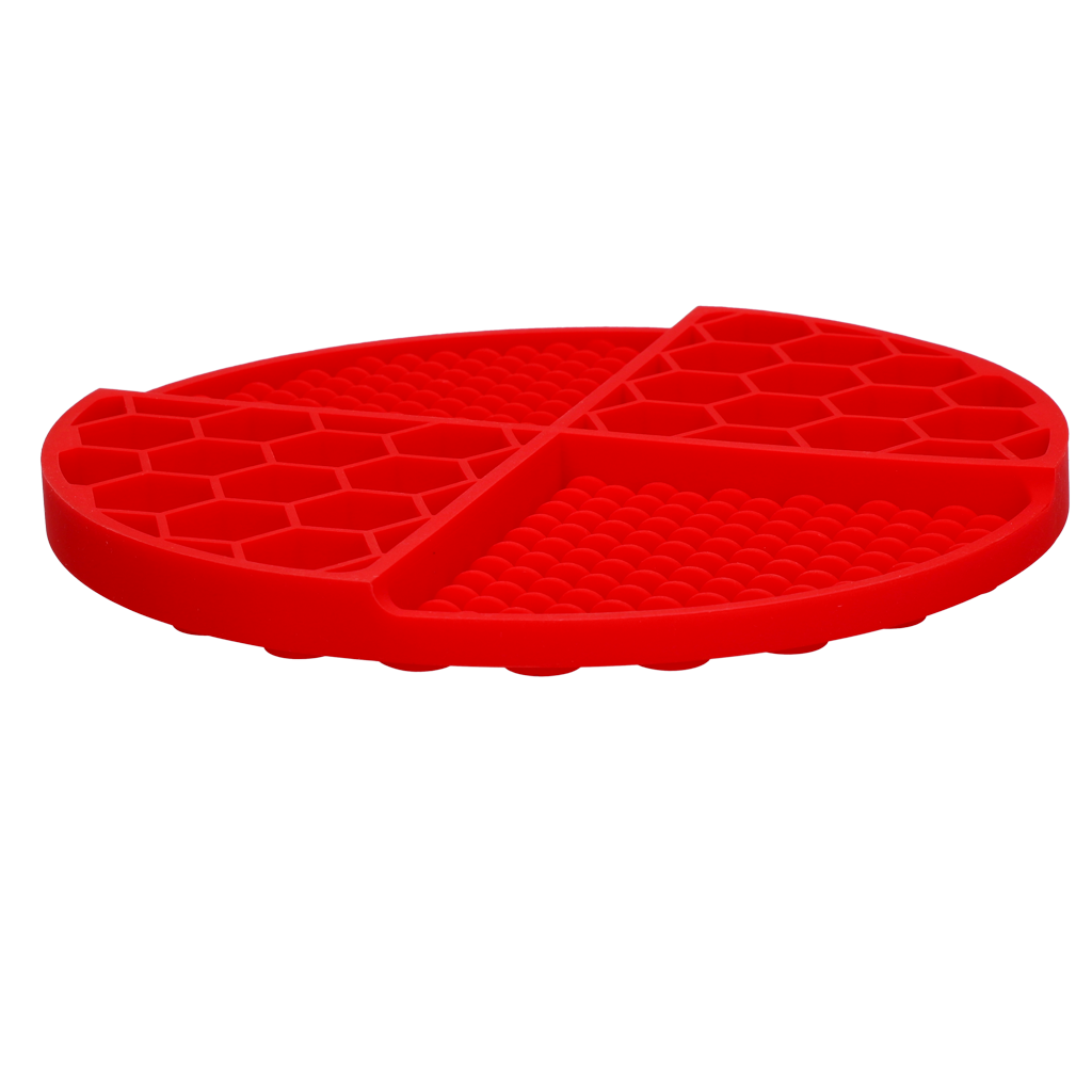 Eat Slow Live Longer Lick Mat Dimensions Circle Rood - Afbeelding 3