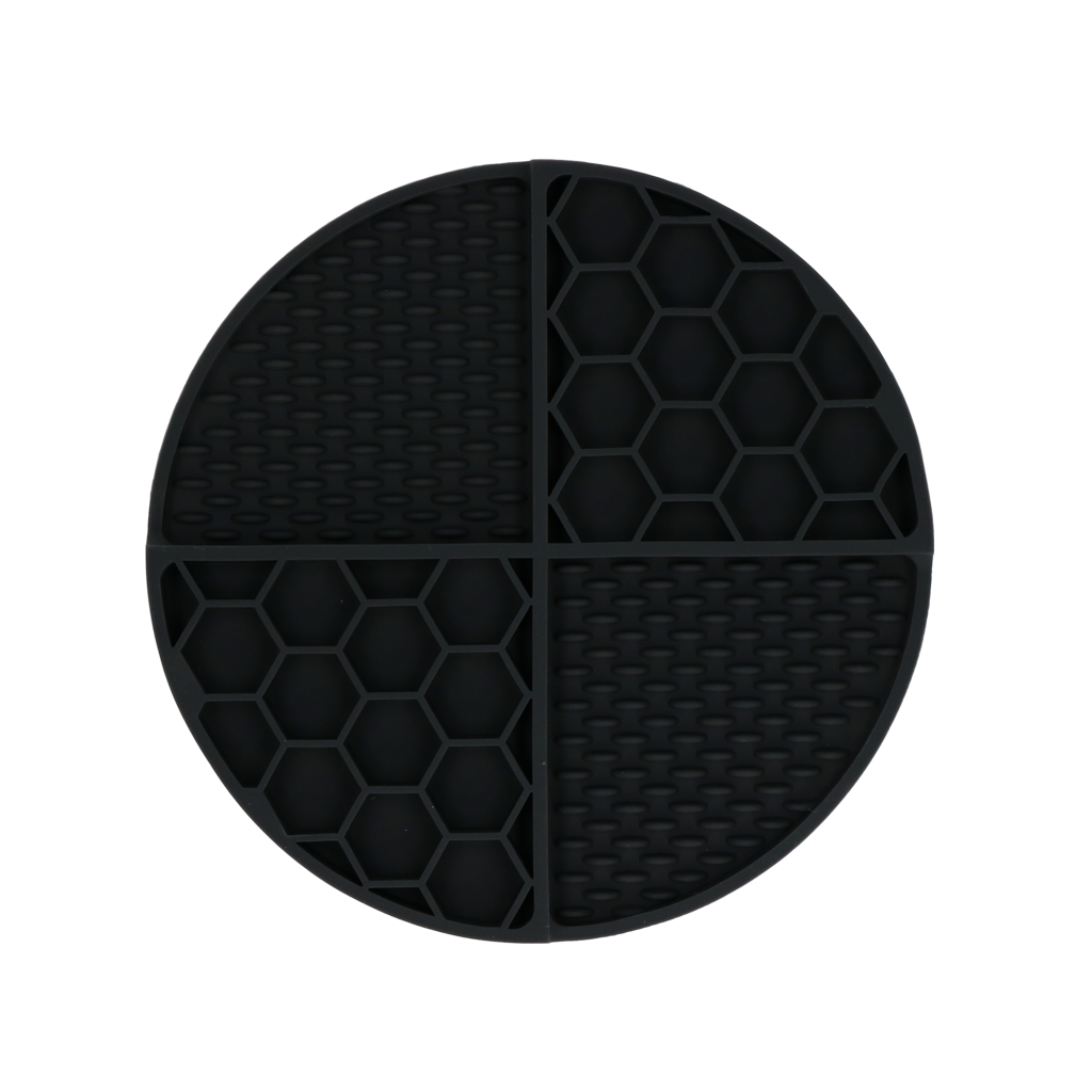 Eat Slow Live Longer Lick Mat Dimensions Circle Grijs - Afbeelding 2