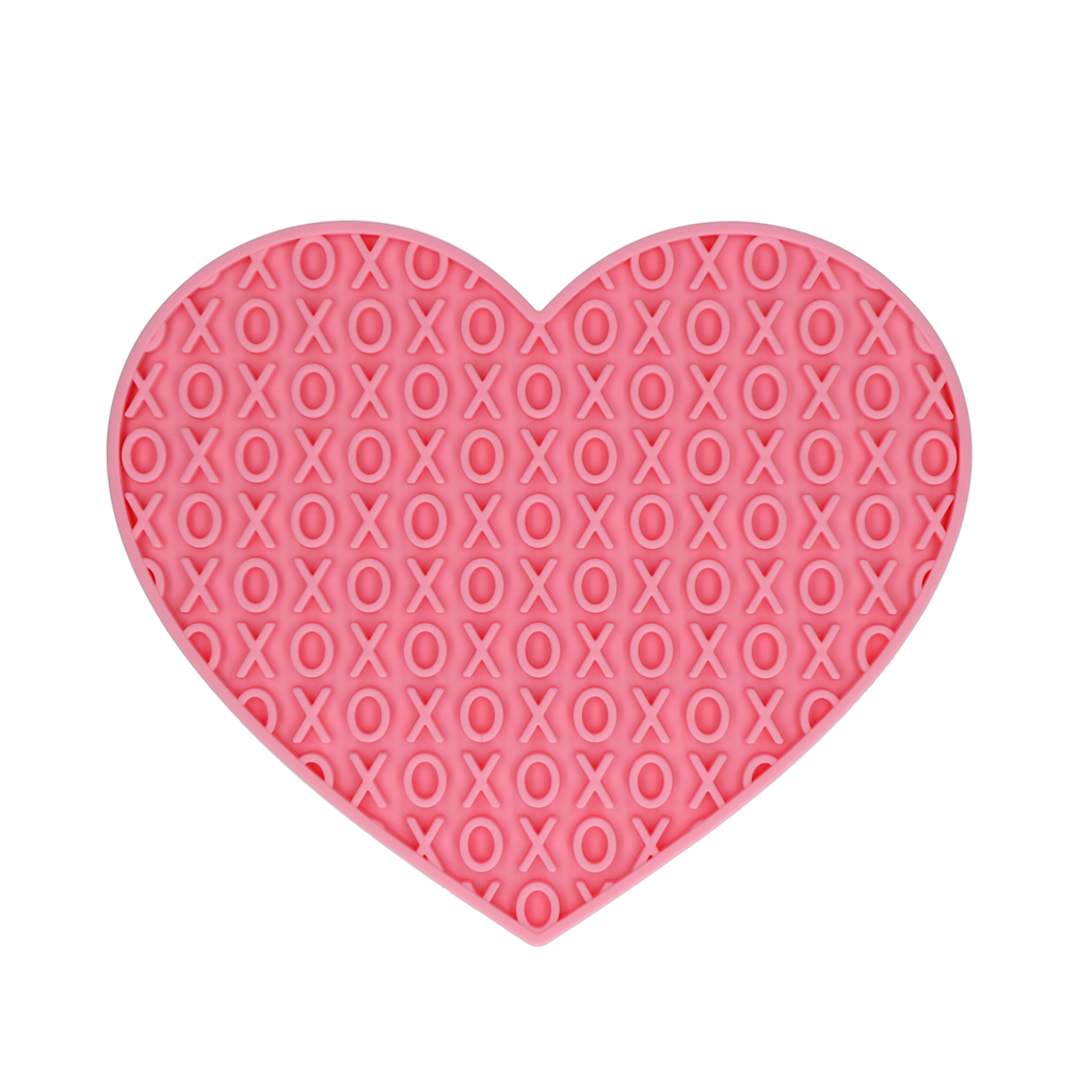 Eat Slow Live Longer Lick Mat Lovely Heart Roze - Afbeelding 2