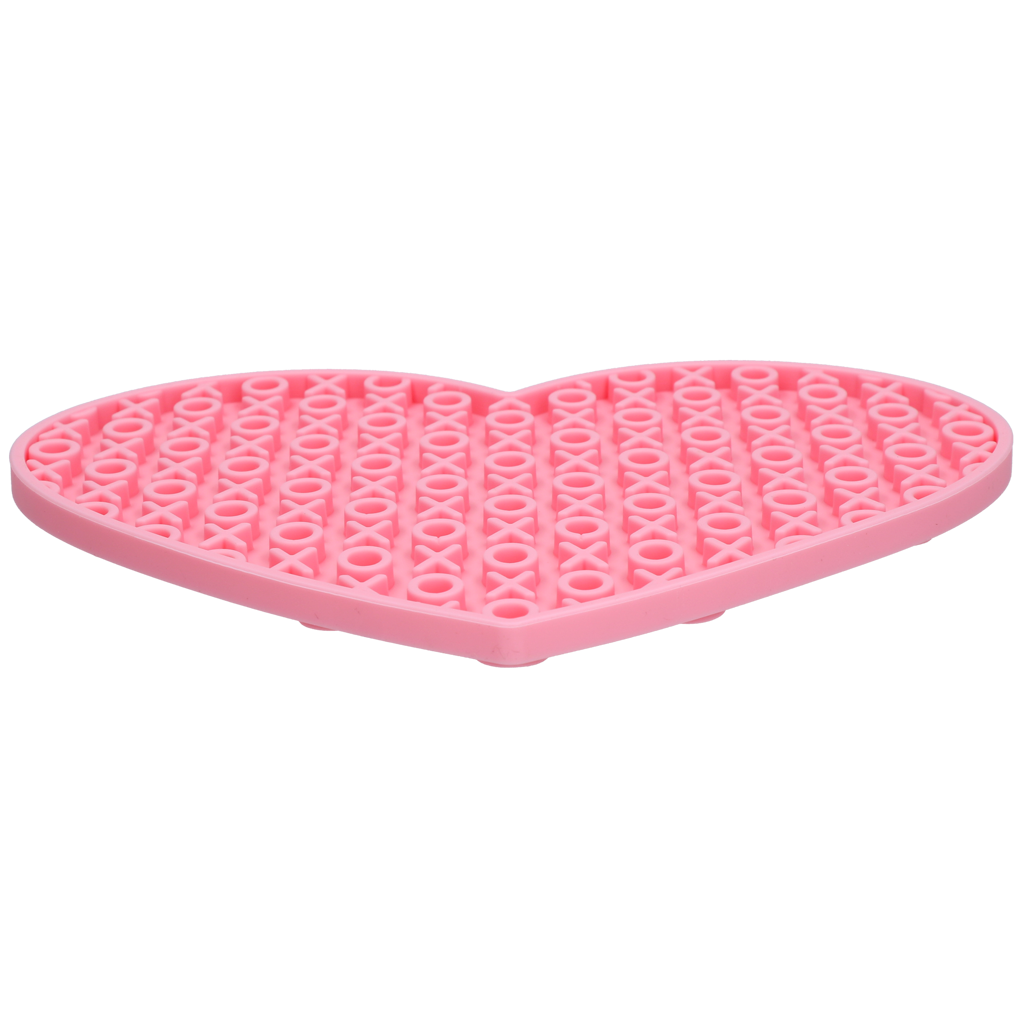 Eat Slow Live Longer Lick Mat Lovely Heart Roze - Afbeelding 3