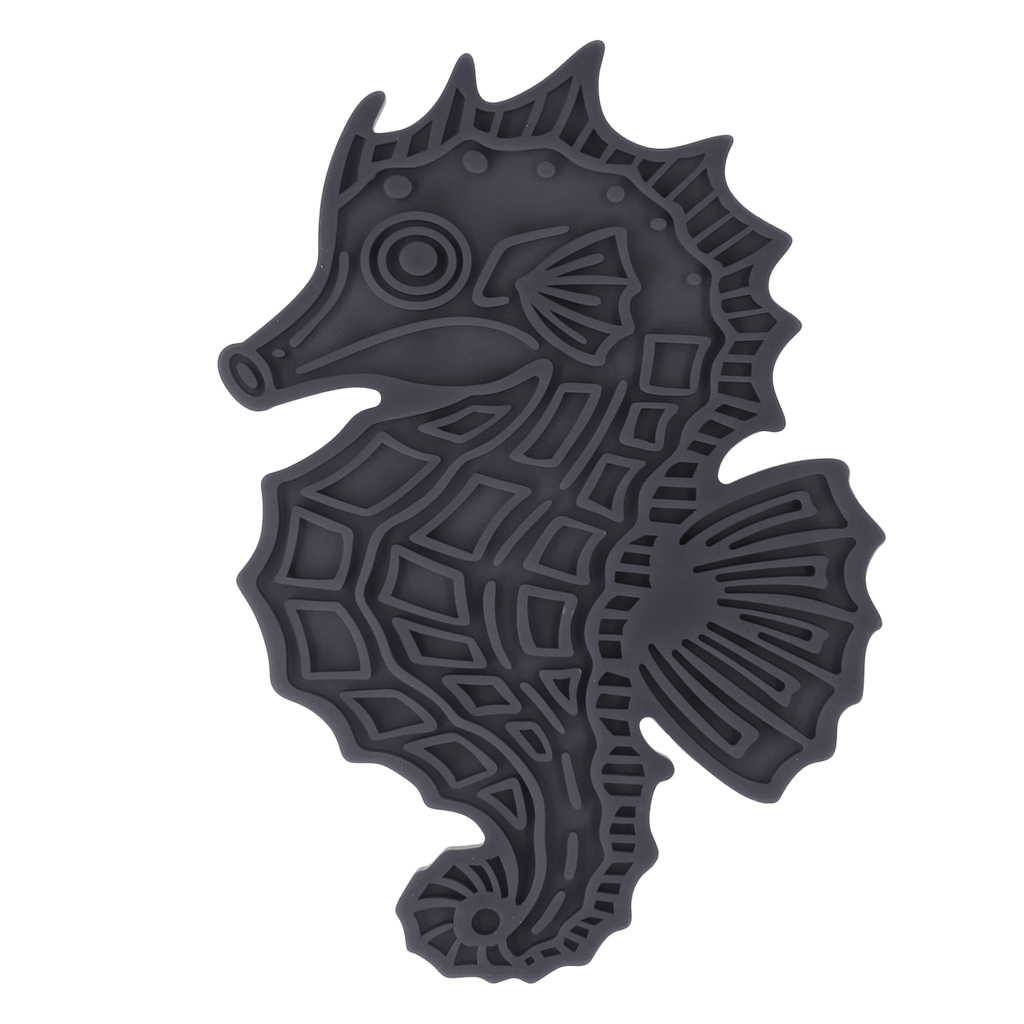 Eat Slow Live Longer Lick Mat Seahorse Grijs - Afbeelding 2