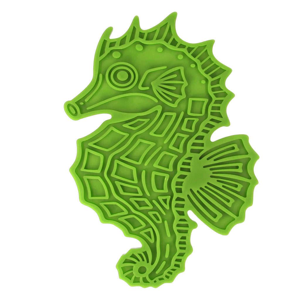 Eat Slow Live Longer Lick Mat Seahorse Groen - Afbeelding 2