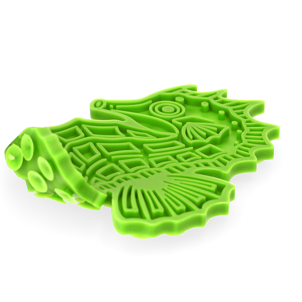 Eat Slow Live Longer Lick Mat Seahorse Groen - Afbeelding 3