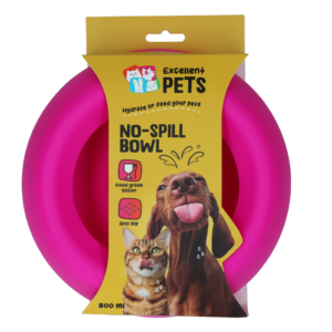 Excellent Pets No-Spill Bowl 800ml Roze M
