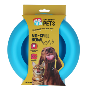 Excellent Pets No-Spill Bowl 800ml Blauw M