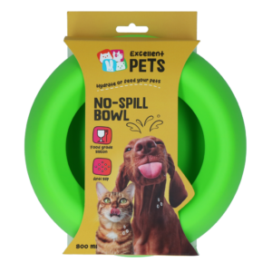 Excellent Pets No-Spill Bowl 800ml Groen M