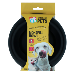 Excellent Pets No-Spill Bowl 300ml Antraciet S