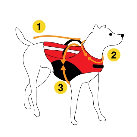 Dog Armor Knockdown Coat (Insect Shield) XXXXS (20cm ruglengte) - Afbeelding 4