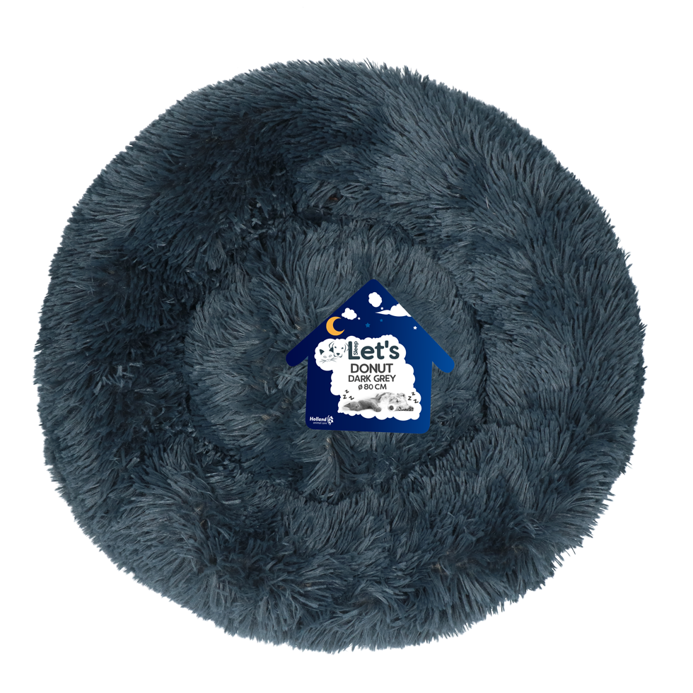 Let's Sleep Donut Donkergrijs XL