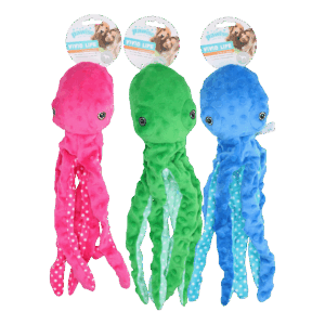 Pawise Multicolor Plush Octopus (3 colour assorted) L