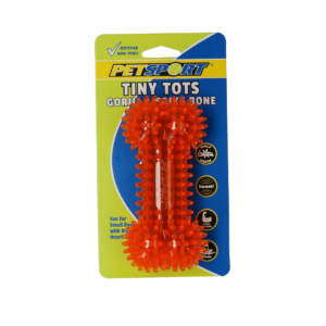 Petsport Tiny Tots Gorilla Spiky Bone Assorti