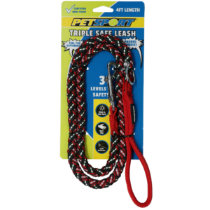 Petsport Triple Safe Leash Rood 1,2 m