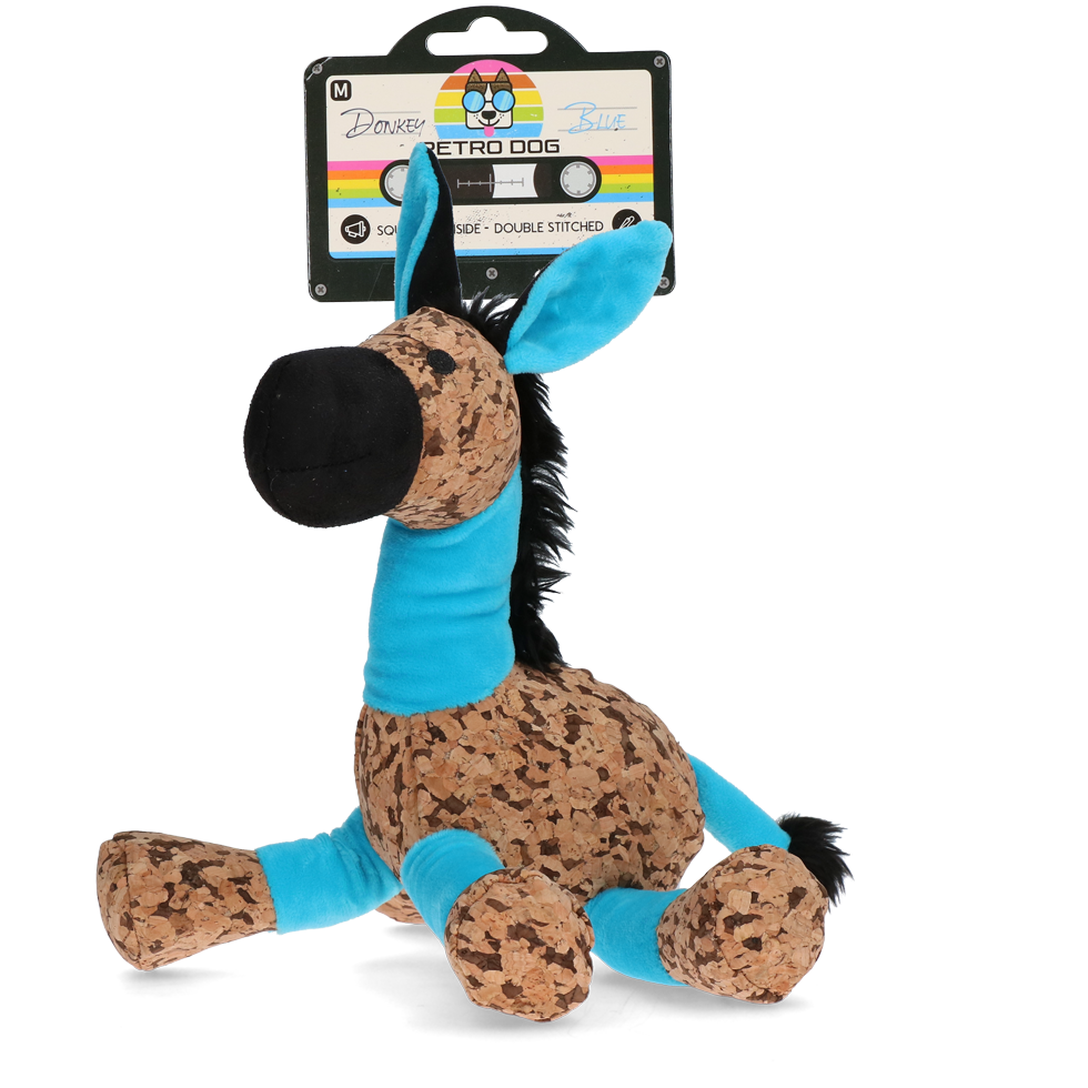 Retrodog Donkey Blauw M