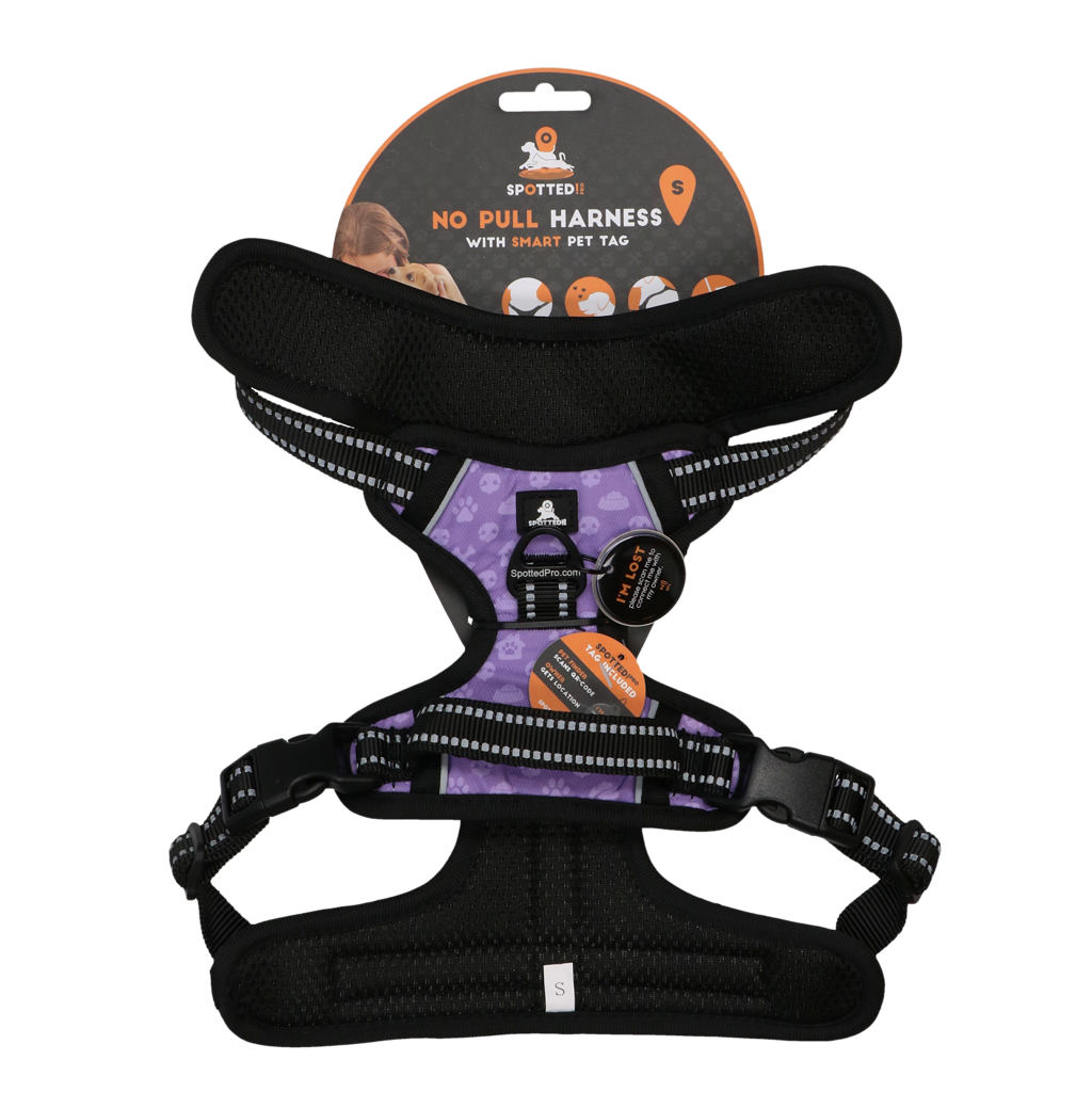 Spotted! Pro No Pull Harnas Paars S