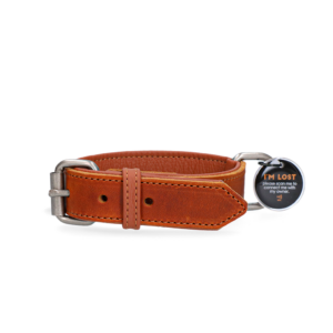 Spotted! Pro Leren Halsband Cognac 3 x 65 cm