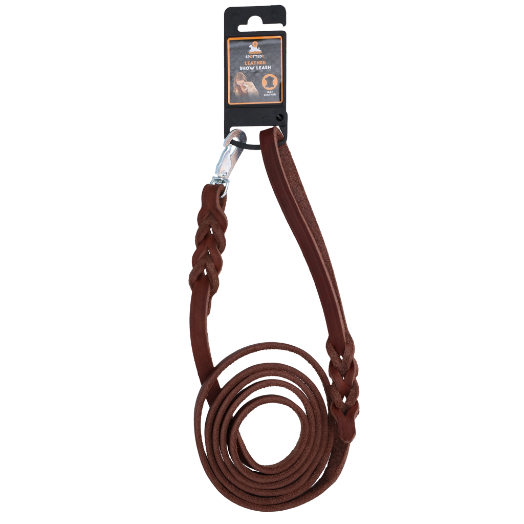 Spotted! Pro Leren Showlijn Bruin 1,6 x 180 cm (Kliphaak) - Afbeelding 2
