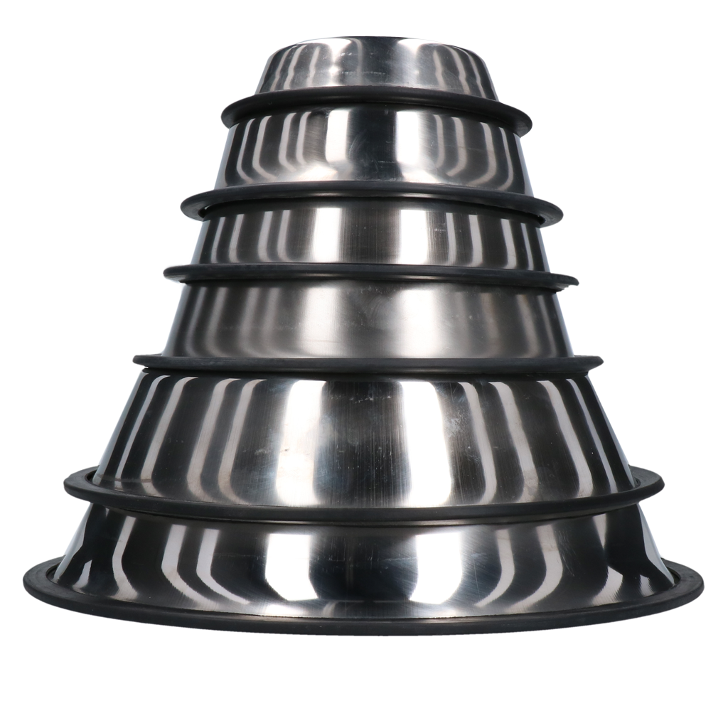 Antislip Voer- & Drinkbak RVS 2,80 ltr Ø 33 cm - Afbeelding 2